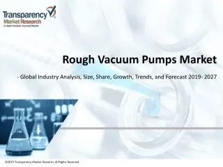 Rough Vacuum Pumps Market - Global Industry Analysis, Size, Share, Growth, Trends, and Forecast, 2019 - 2027