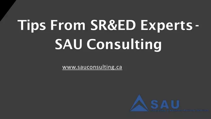 tips from sr ed experts sau consulting