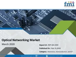 Optical Networking Market is Expected to reach ~US$ 24 Bn by 2029; FMI Says