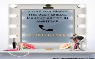 5 Tips For Hiring The Best Bridal Makeup Artist In Amritsar