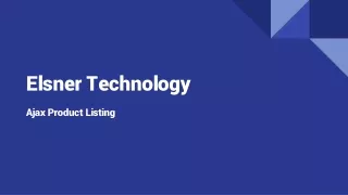 elsner technology