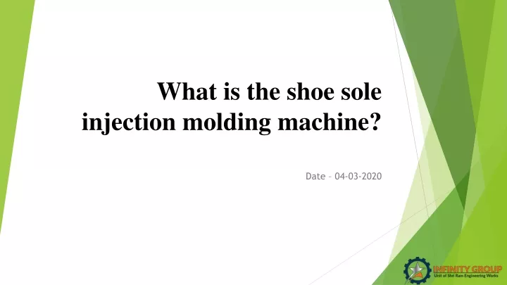 what is the shoe sole injection molding machine