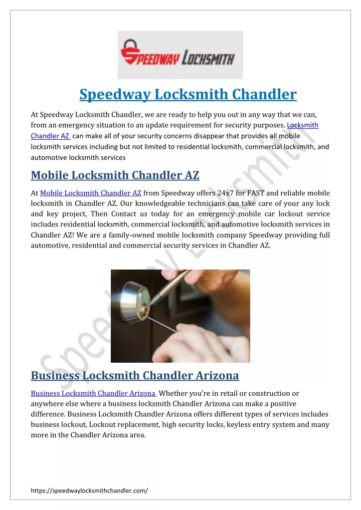speedway locksmith chandler