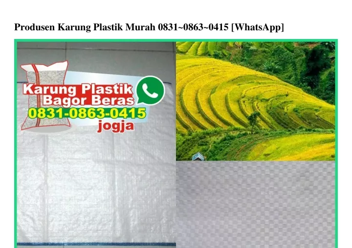 produsen karung plastik murah 0831 0863 0415