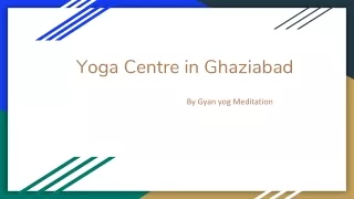 Yoga Centre in Ghaziabad