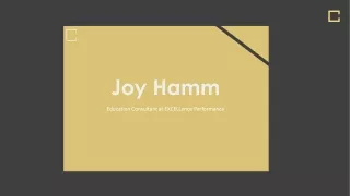 Dr. Joy Hamm - Experienced Professional From Bradenton, Florida