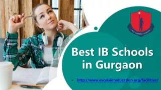 best ib s chools in gurgaon