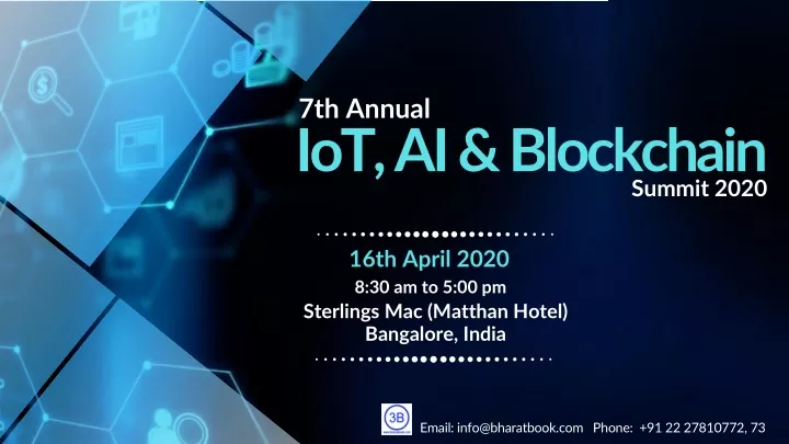 7th annual iot ai blockchain