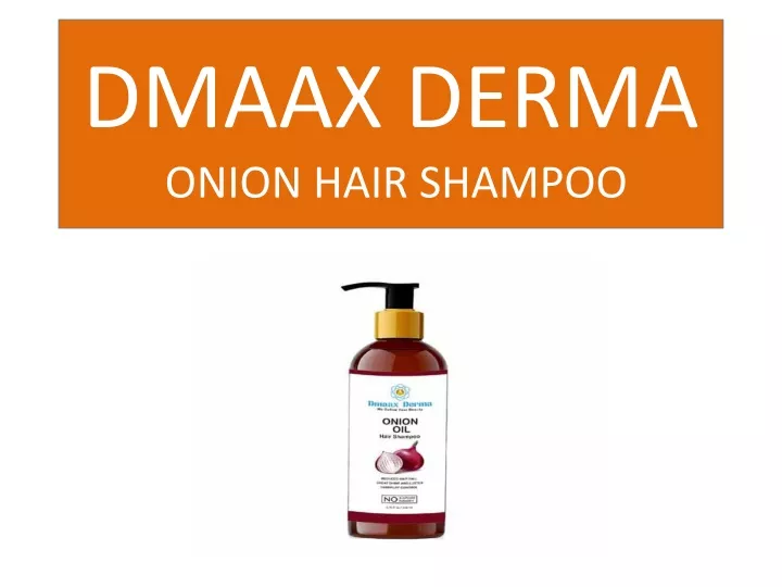 dmaax derma onion hair shampoo