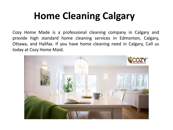 home cleaning calgary