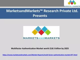 Multifactor Authentication Market