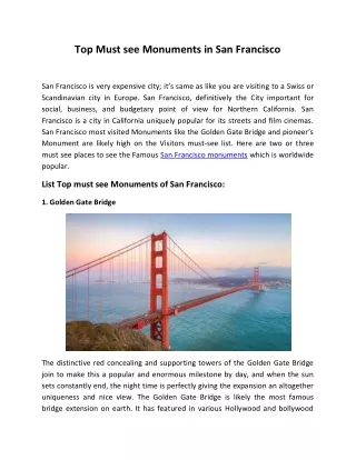 top must see monuments in san francisco