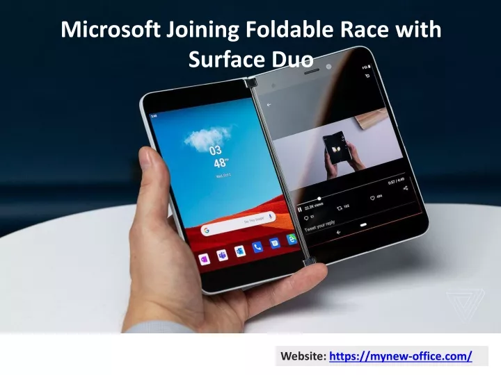 microsoft joining foldable race with surface duo
