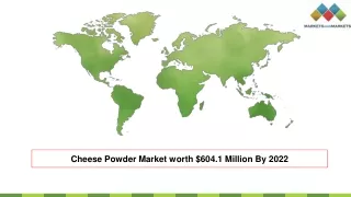Cheese Powder Market Analysis, Size & Trends, 2022