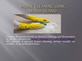 House Cleaning Long Beach Island