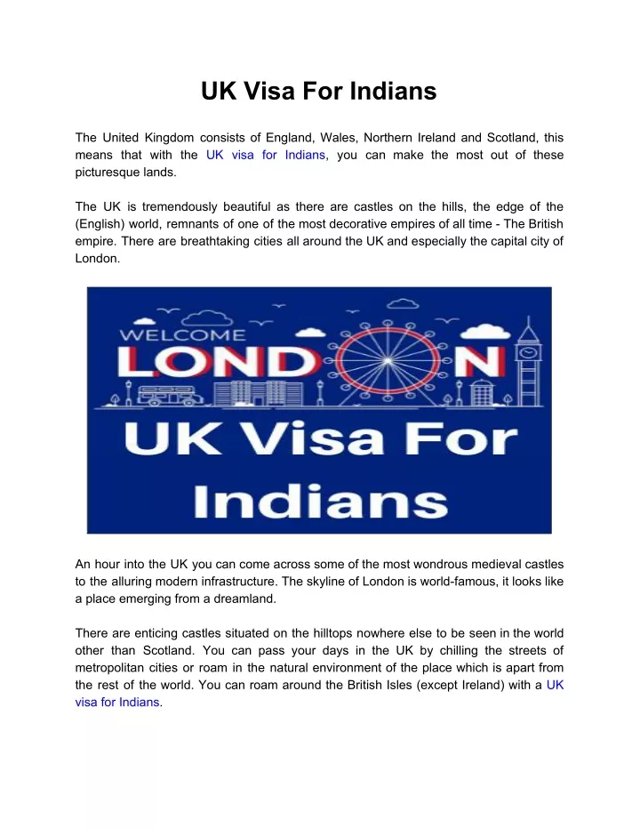uk visa for indians