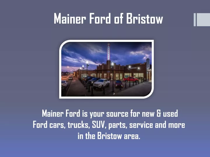 mainer ford of bristow