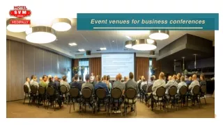 Conference halls for business events | SVM Grand