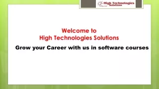 welcome to high technologies solutions