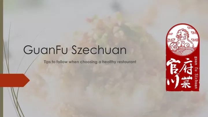 guanfu szechuan