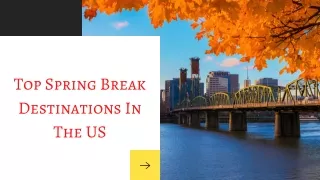 4 Top Spring Break Destinations In The US