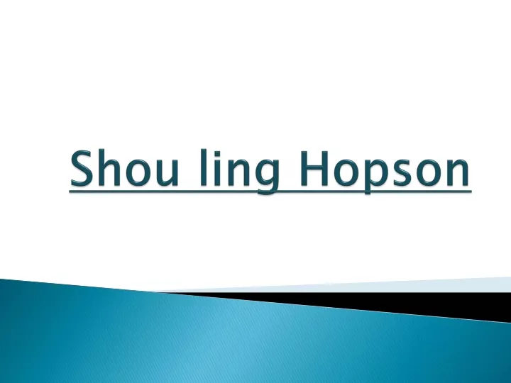 shou ling hopson