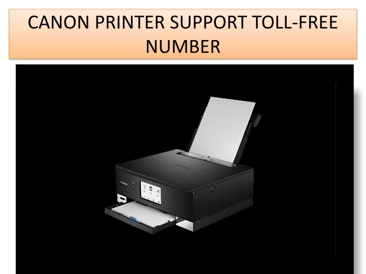 canon printer support toll free number