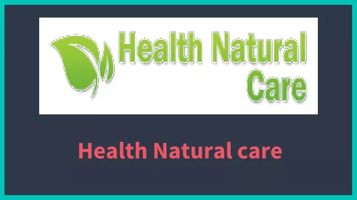 health natural care
