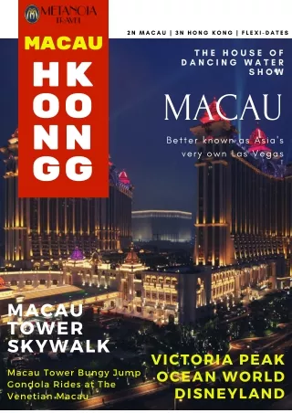 Luxury Hong Kong Macau packages by Metanoia