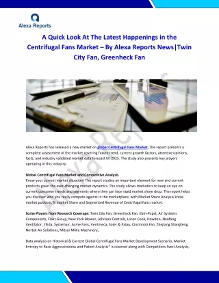 a quick look at the latest happenings