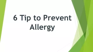 6 Tip to Prevent Allergy | Allergy Blog | Reliable RX Pharmacy | https://www.reliablerxpharmacy.com/blog/6-tip-to-preven
