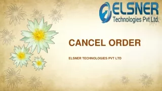 cancel order