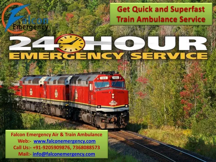 get quick and superfast train ambulance service