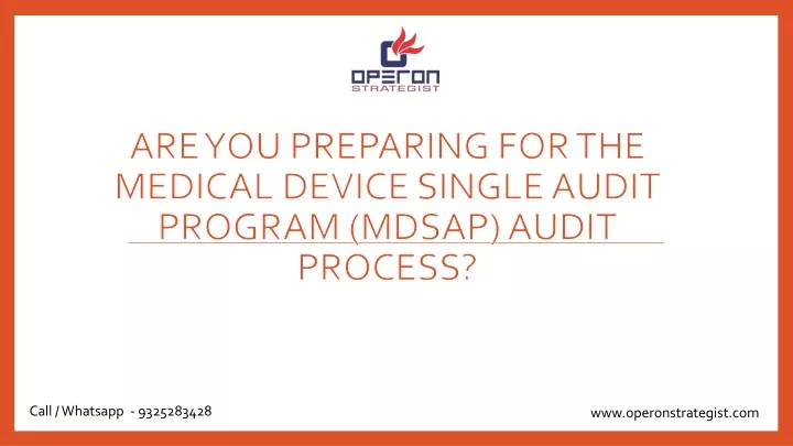 are you preparing for the medical device single audit program mdsap audit process