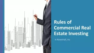 rules of commercial real estate investing