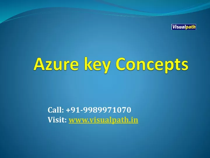 azure key concepts