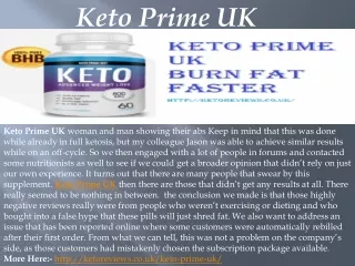 Keto Prime UK