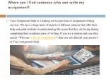 Assignment Help in Australia –Yourassignmenthelp - slide 1