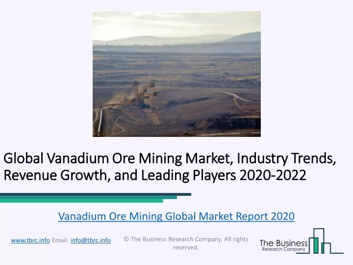 global global vanadium ore mining vanadium