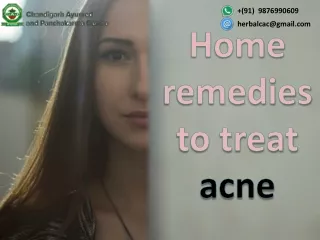 home remedies to treat acne