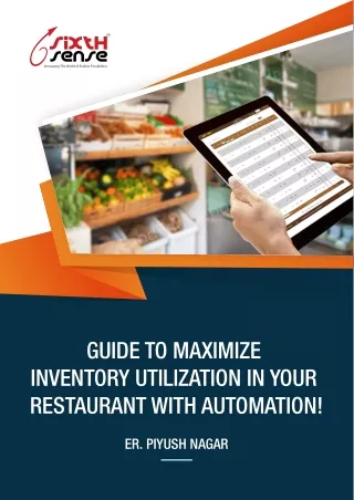 Guide to maximize inventory utilization in your restaurant with automation