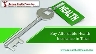 Buy Affordable Health Insurance in Texas