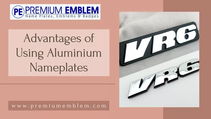 advantages of using aluminium nameplates