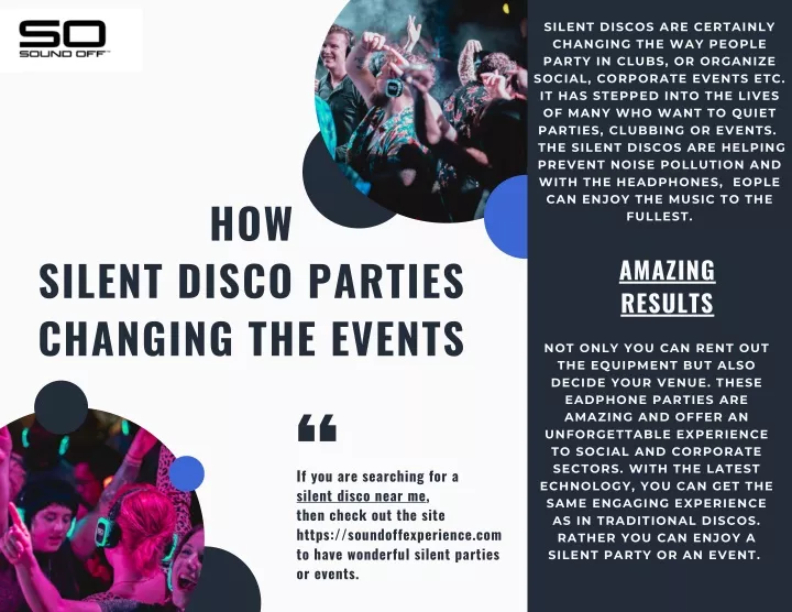 silent discos are certainly changing