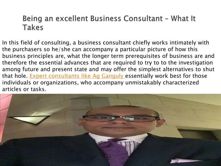 being an excellent business consultant what it takes