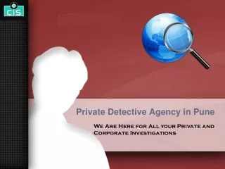 Private Investigator in Pune