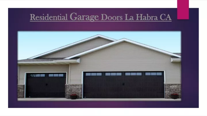 residential garage doors la habra ca