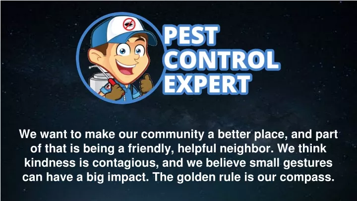 we want to make our community a better place