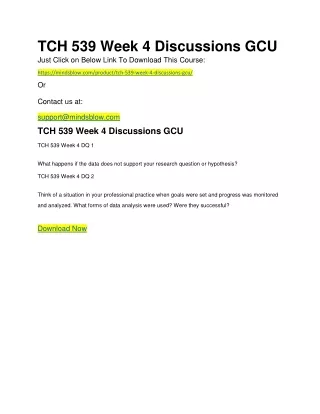 tch 539 week 4 discussions gcu just click