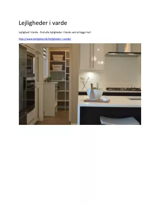 lejligheder i varde